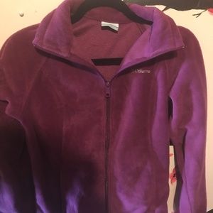 Columbia purple fleece jacket